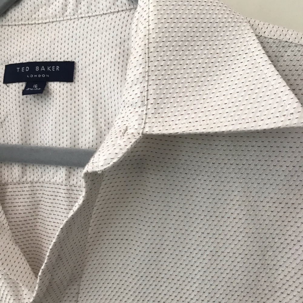 Ted Baker White Gold Button Front Shirt